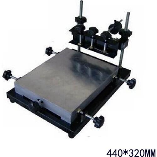 Authorized PUHUI 440x320mm Middle Size Manual Stencil Printer Machine, Silk Printing Machine