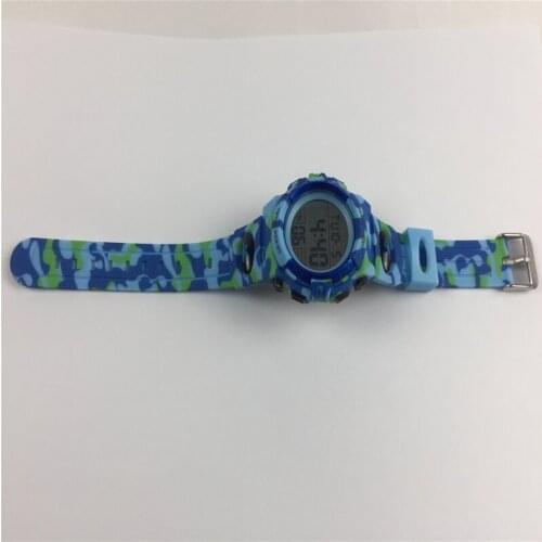 Kids Digital Sport Watch Outdoor 50M Waterproof Electronic Watches 7 Colorful LED Luminous Alarm Clock 12/24 H Stopwatch Calenda