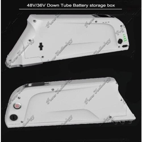 High quality down tube ABS battery case 48V or 36V Black e-bike or electric bicycle battery plastic box and with 18650 holder