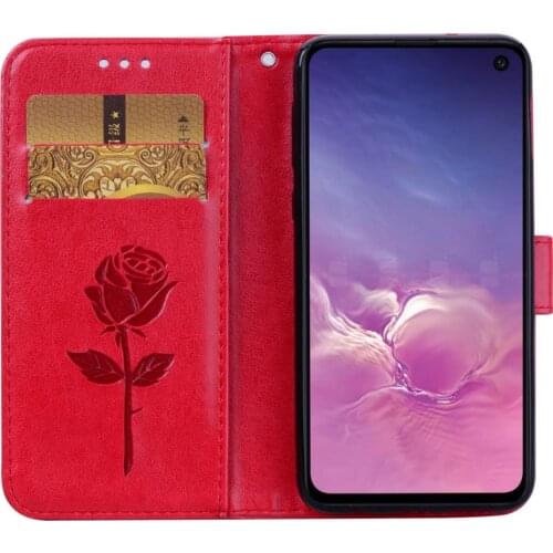 Case For Samsung Galaxy S10 E Leather Wallet Phone Case Samsung S10 Plus S10 Cover Protector Luxury Flip Vintage Design Shell