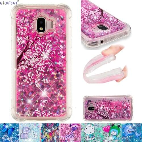 For Samsung GalaxyJ2 Pro 2018 Cute Glitter Dynamic Liquid Fitted Case Grand Prime Pro Silicone Bumper Cover SM-J250F/DS SM-J250M