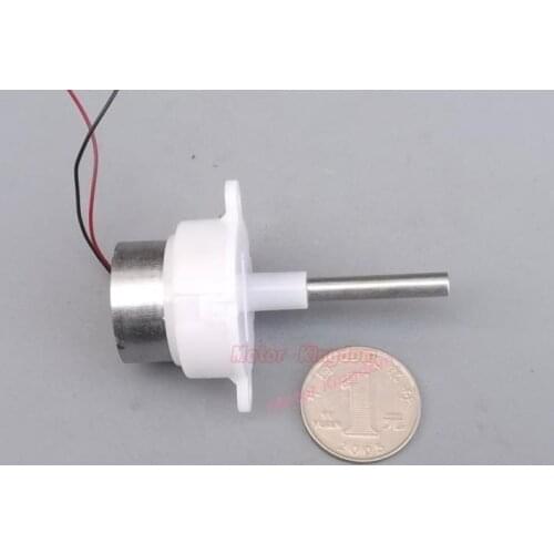 DC 6V-12V 48RPM Slow Speed Mini 300 Turbo Worm Gear Motor Micro Gearbox Reducer 5mm diameter Long Shaft DIY Toy Model