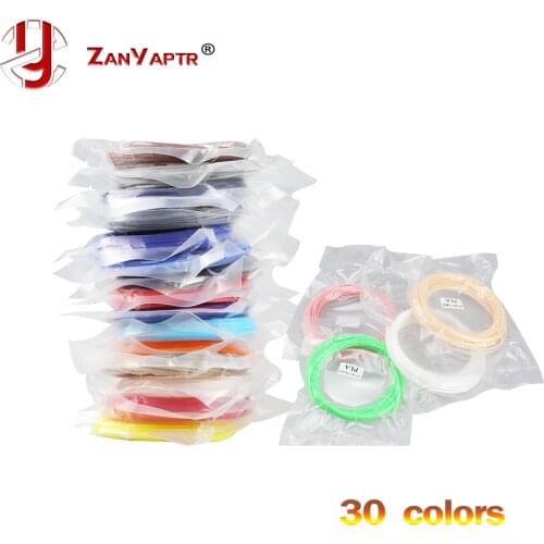 10 Meter PLA 1.75mm Filament Printing Materials Plastic For 3D Printer Extruder Pen Accessories Black White Red Colorful Rainbow