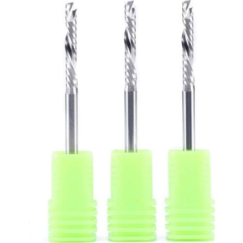 5PCS 1/8 UP DOWN Cut 3.175mm single Flutes wood working Router bit compression cnc milling cutter