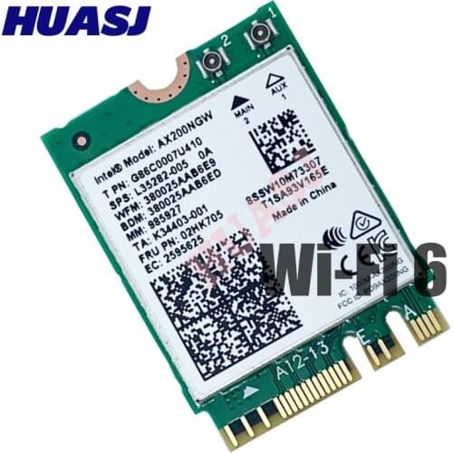 Huasj new para a faixa dupla ax200 2400 mbps sem fio ax200ngw ngff m.2 BT5.0 wifi placa de rede 2.4g/5g 802. 11ac/ax
