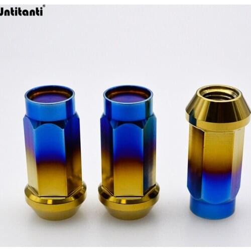 M12*1.5*45 cone seat close end titanium alloy hub nuts