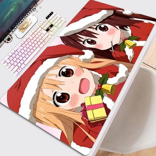 Mouse Mats Gamer Pad Mousepad Anime Extended PC Cabinet Desk Gaming For Computer Keyboard Table Pads Mause Kawaii Umaru-chan Pad