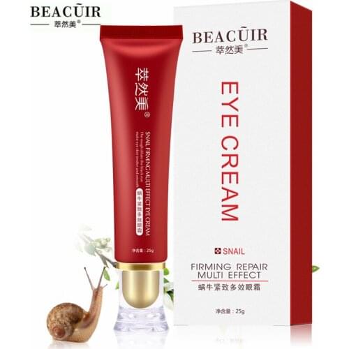 Snail Multi Effet Eye Cream Korea Imported Raw Material Remover Eye Dark Circle Anti-Puffiness Anti Wrinkle Anti Aging Eye Cream