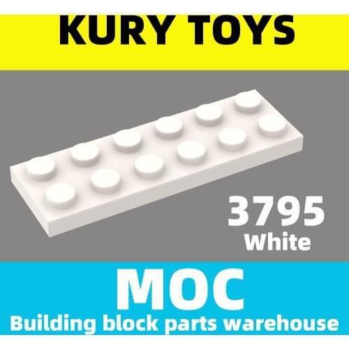 Kury Toys DIY MOC For 3795 100pcs Building block parts For Plate 2 x 6 For toy brick