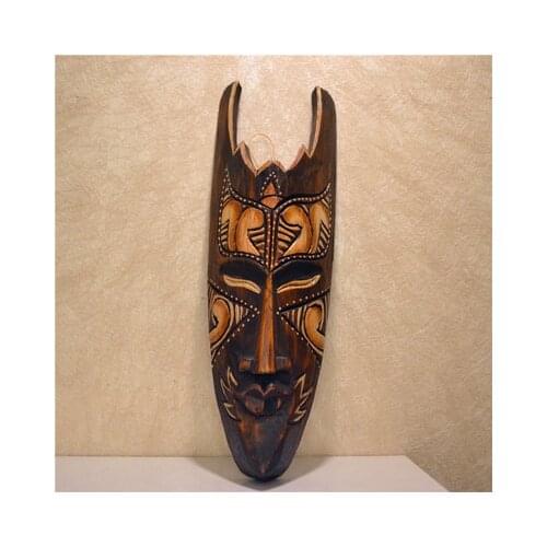 African handicraft mask mask house antique wall hanging wall decoration coffee shop bar furniture model Crafts Arts decoration
