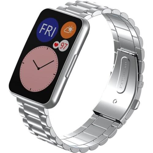 Stainless Steel Metal Watch Band For Huawei Watch Fit Strap Bracelet for huawei fit Smart Watch Strap for huawei fit Band 2020