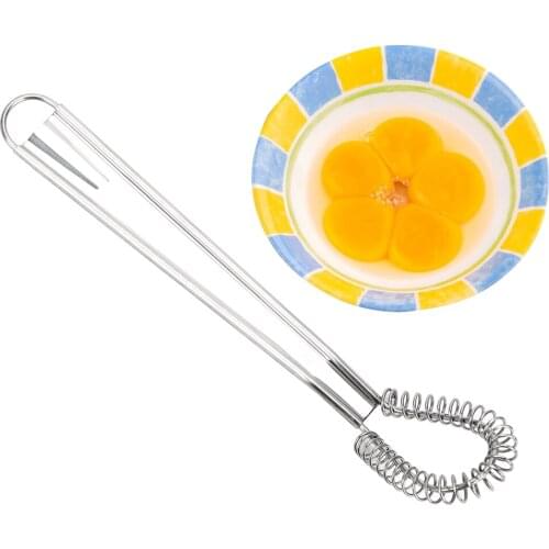 Milk Frother Foamer Stainless Steel Coffee Mixer Spring Blender Egg Beater Kitchen Accessories