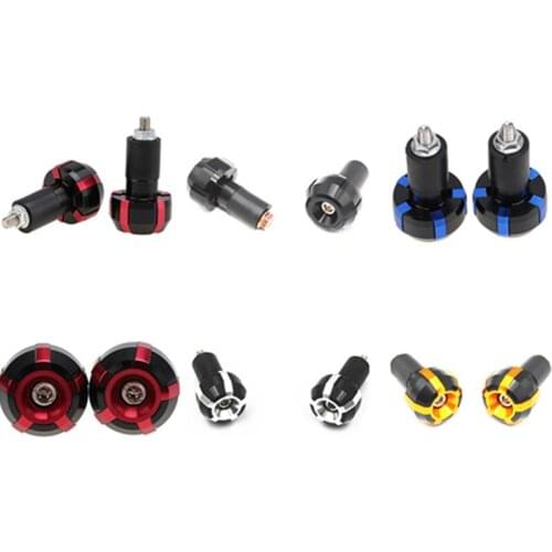 Motorcycle 7/8'' 22mm Handle Handlebar Grips Bar End Cap Plugs Slider Aluminum Street bike Atv Scooter Offroad Cruiser Chopper