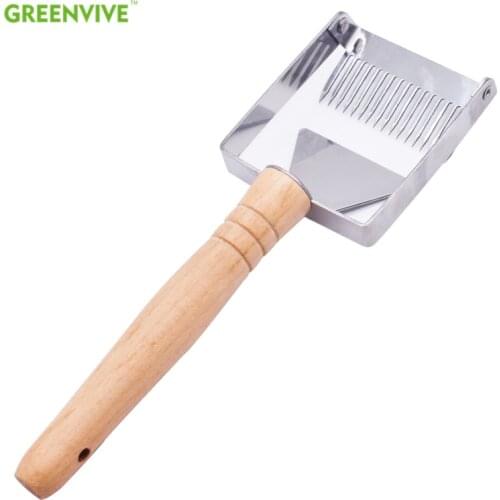 Stainless Steel Uncapping Fork Supply Wooden Handle Tool Honey Uncapping Tool Honey Fork Uncapping Fork Beekeeping Pszczelarstwo