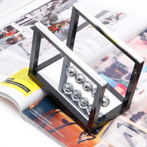 Newtons Cradle Steel Balance Ball Fun Decoration Physics Science Toy Gift S D14