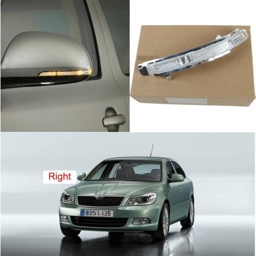 LED Mirror Light For Skoda Octavia A5 A6 2009 2010 2011 2012 2013 Right Side Rear Mirror LED Turn Signal Indicator Light Lamp