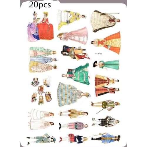 Vintage court figures Sticker Decoration DIY Ablum Diary Scrapbooking Label Sticker Cute Stationery