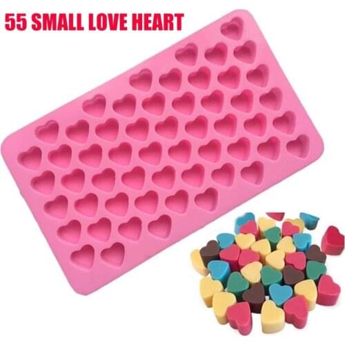 1pcs Mini Heart Mold Silicone Ice Cube Tray DIY Chocolate Fondant Mould 3D Pastry Jelly Cookies Baking Cake Decoration Tools New
