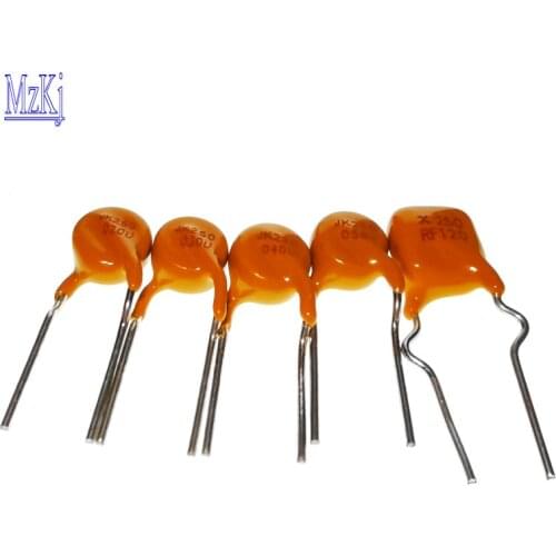 10PCS HOT NEW Resettable Fuse 250V PPTC 0.02A 0.03A 0.04A 0.05A 0.06A 0.08A 0.09A 0.1A 0.11A 0.12A 2PIN
