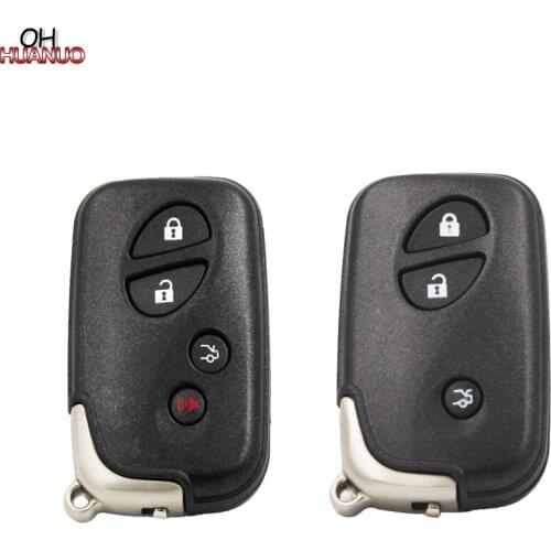 3/4 Button Replacement Shell Smart Remote Key Case Fob For Lexus IS250 ES350 GS350 LS4