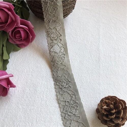 3.5cm S1397 artisanat élastique, ruban de couture noir extensible, dentelle guipure tissu tricot accessoires de vêtement brico