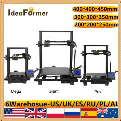 Ideaformer Mega/Pro/Giant FDM 3D Printer Dual Z & Y Axis Metal Magnetic Build Plate Auto-leveling DIY Silent Printing 3D Printer
