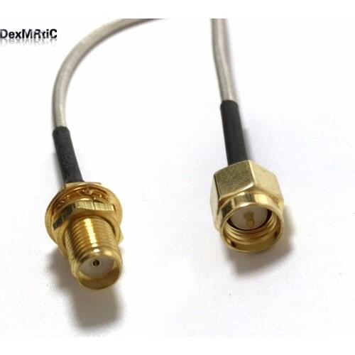 SMA Male to SMA Female Nut pigtail Cable Adapter RG405.086" 20CM 8" /50CM/100CM NEW for wireless modem