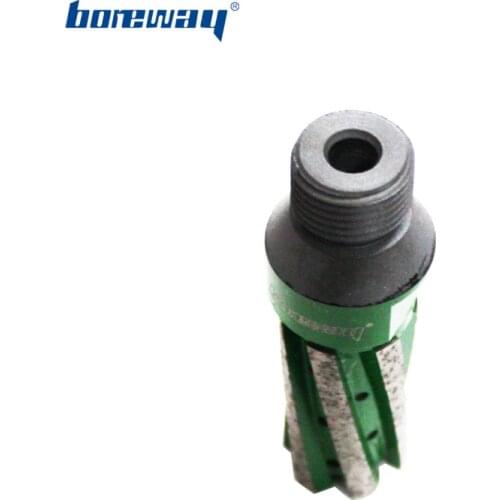 Boreway Supply A Piece of D25*50T*1/2''G Diamond Finger Bit with Strengthened Bottom for Stone Drilling and Milling Shipping