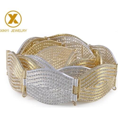 Full diamonds Europe popular vogue female waist chain wedding adornment waist chain elegant fashionable chatelaine young woman