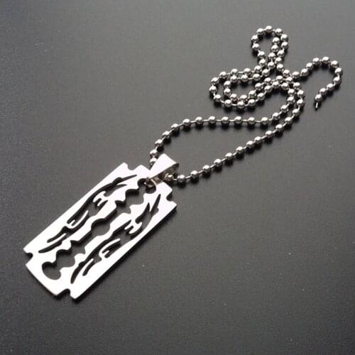 Beads chain neck pendants necklaces mens stainless steel fashion necklaces gifts for male accessories necklace jewelry for neck