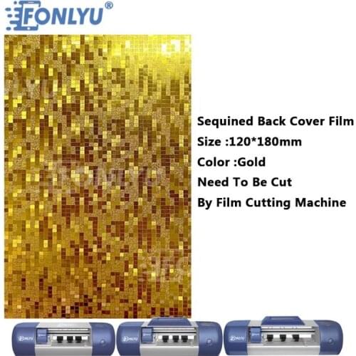FONLYU 50pcs Sequined Telephone Sticker Back Cover For iphone x Back Skin Film Cutting Machine Kit For Cell Phone Maintenance
