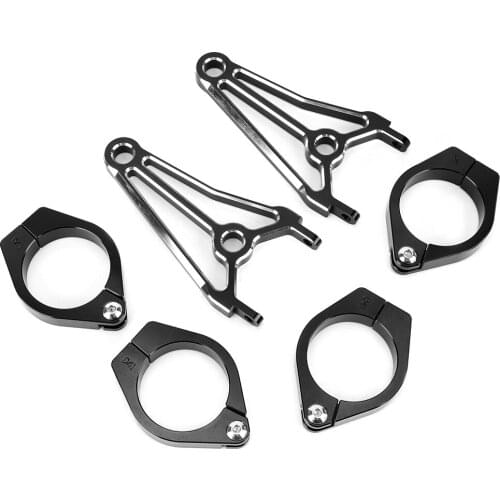 Black Universal 41mm Motorcycle Headlight Mount Bracket Fork Headlight Mount Support Accessories Fit For Yamaha