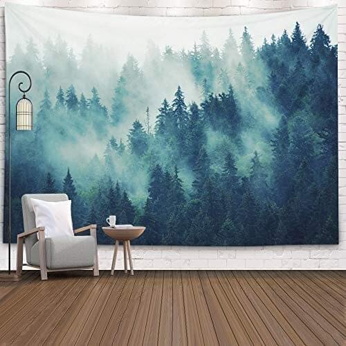 Decor Fir Forest In Vintage Style Aesthetic Room Decor Hippie Bedroom Wall Decoration Room Decor Tapestrys Home Decor Tapisserie