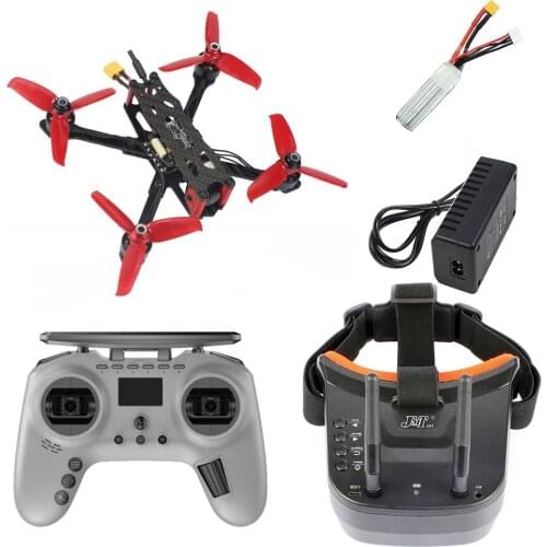 DIY 145mm RC FPV Racing Drone Quadcopter F405 OSD 2-3S 1306 3100KV Motor 2.4G T-Lite / FS-i6 TX 1200TVL HD Camera FPV Goggles