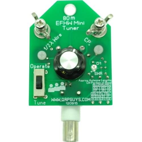EFHW 80m Mini Tuner antenna