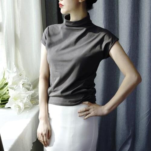 GIGOGOU Summer Short Sleeve T-shirt Female Casual Women T Shirt 95% Cotton Top Tee Harajuku Tshirt Tops Plus Size 2XL 3XL