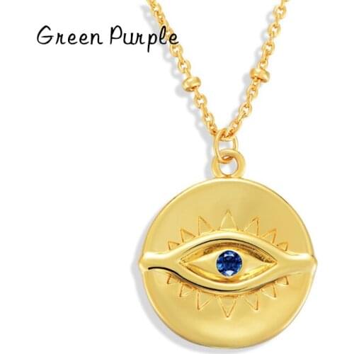 Green Purple Pendant Chains