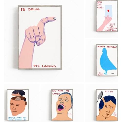 -David Shrigley art printing, contemporary art printing, Giclee art printing, David Shrigley posters, abstract wall art
