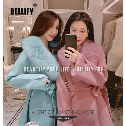 Exquisite Blue Pink Lovely cashmere Wool Cashmere UK10 Stunning Natural fur trench