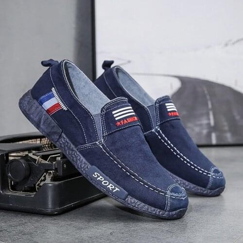 Canvas Men Shoes Denim Lace-Up Men Casual Shoes New Plimsolls Breathable Male Footwear Spring Autumn Sneakers