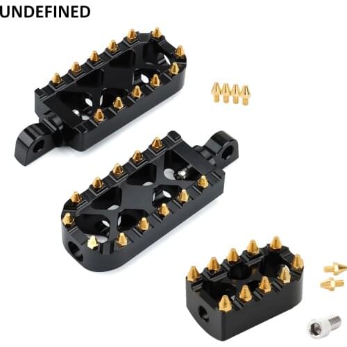 Golden MX Foot Pegs Motorcycle Gear Shift Brake Pedals Toe Shifter Pegs For Harley Dyna Fatboy Sportster 883 Street Bob Bobber