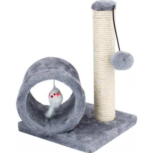 Cat Climbing Frame Plush Knot Toys Vivid Modeling Eco-Friendly Pom Convenient Installation Kitten Scratcher Toy Claw Sharpener