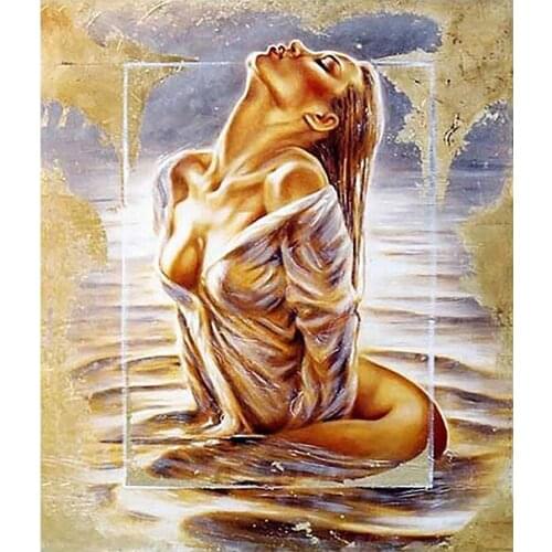 Beautiful Woman Diamond Painting Oil Portrait Round Full Drill Nouveaute DIY Mosaic Embroidery 5D Cross Stitch Home Decor Gifts