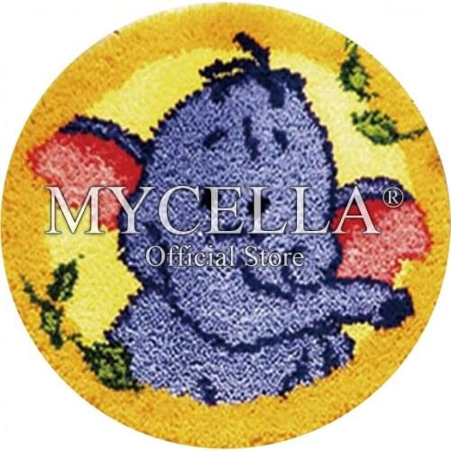 Latch Hook Rug Kits"Elephant"knitted carpet embroidery needle for carpet embroidery Yarn Foamiran crafts crochet rug accessories