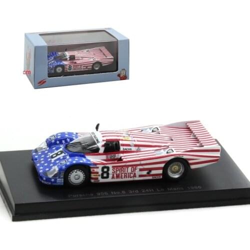 Spark 1:64 956 No.8 3rd 24H Le Mans 1986 Diecast Model Car