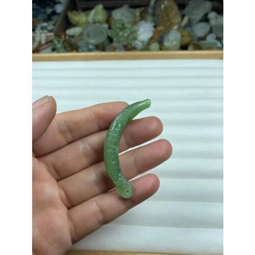 Natural 7A hetian jade Handcarved handcarved green jade pendant jade necklace women men pendants jewelry jade bracelet