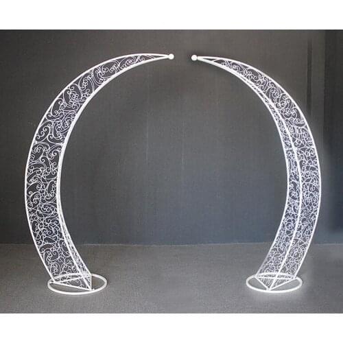 New wedding props Tieyi Arch Sen Department outdoor wedding stage decoration Moon Flower Gate Happiness Gate