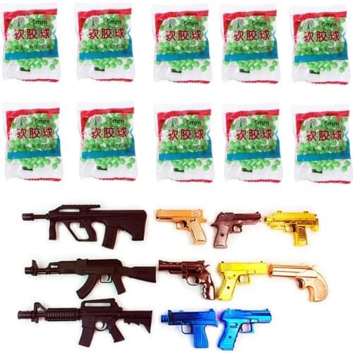 800pcs 6mm Medium Stiff Bb Paintball Toy Sniper Bullets Ball Kids Toy L9CD
