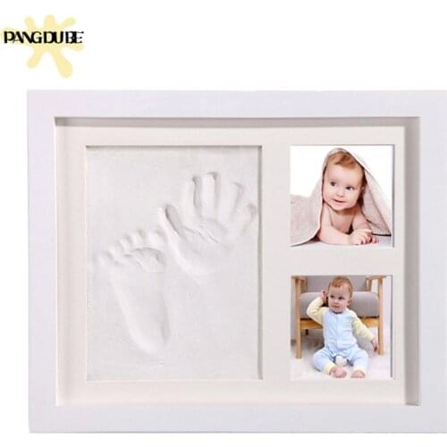 DIY Plastic Photo Frame for Baby Hand and Footprint Plasticine Baby Keepsake Frames Baby Gifts Baby Items for Newborns Hand Mold
