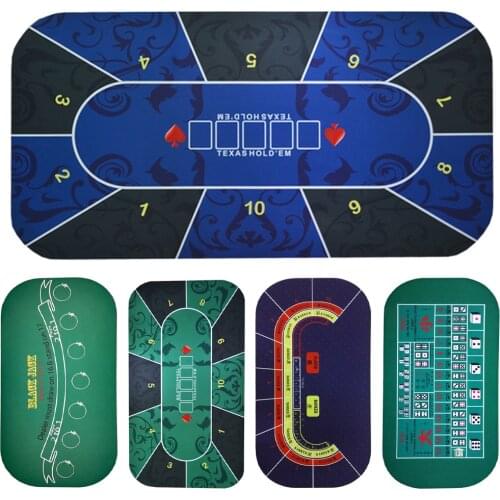1.2m poker Table Cloth Suede Rubber Square Texas Hold'em Poker Mat Digital printing Casino Pokers Board Game Poker Desk Pad
